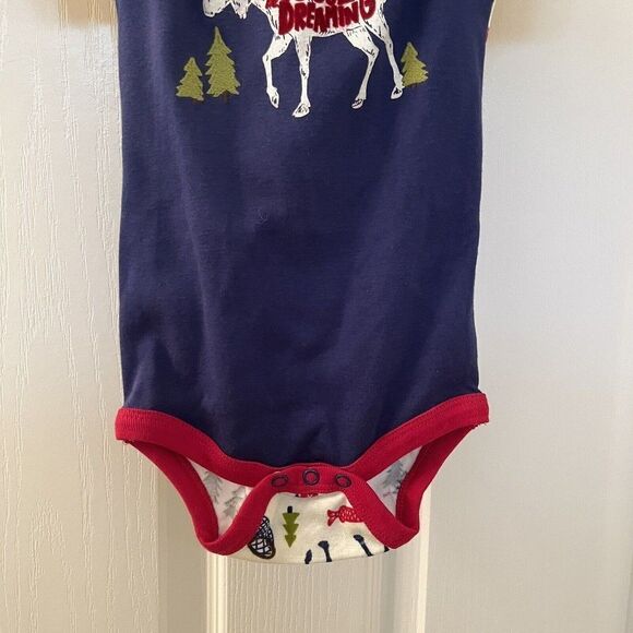 Little Blue House Sketch Country Baby Bodysuit with Hat Set Size 6-12 Months NWT - Picture 4 of 13